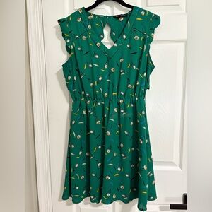 41 Hawthorn Green Flutter Sleeve Sundress